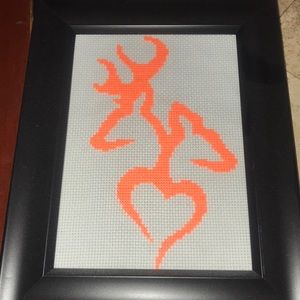 Country deer love decoration